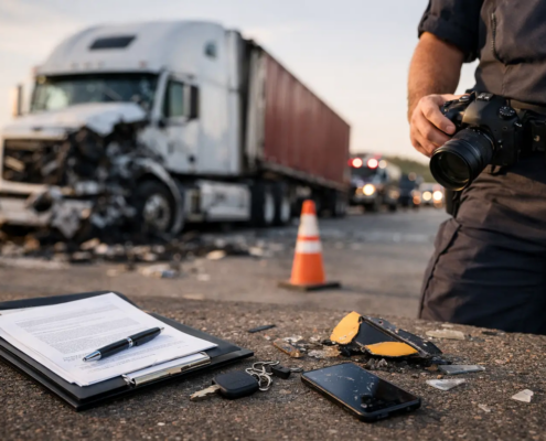 Best Evidence After a Trucking Accident in Texas