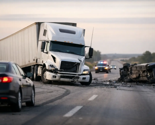 Jackknife Truck Accident Liability in Texas